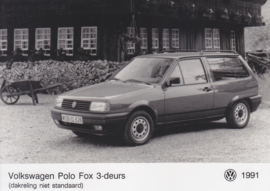 Volkswagen Polo Fox 3-Door - press photo - Dutch - 1991
