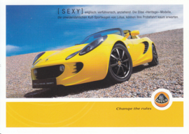 Elise 99 T Heritage models,  A6-size postcard, 2004, German language