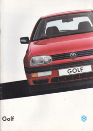 Golf brochure, 40 pages,  A4-size, Dutch language, 08/1993