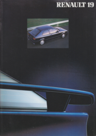 19 Hatchback brochure, 34 pages, 10/1990, A4-size, Dutch language