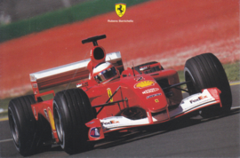 Formula One autogram postcard with driver Rubens Barrichello, 2001, # 1713