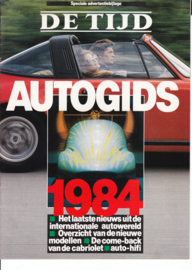 De Tijd Autogids, 16 pages, 1984, Dutch language (Belgium)