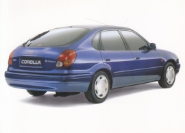 Corolla 5-door double-sided picture card, A5-size, no text but Dutch issue