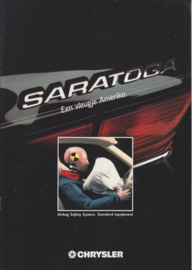 Saratoga brochure, A4-size, 12 pages, about 1993, Dutch language