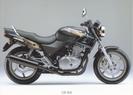 Honda CB 500 postcard, 18 x 13 cm, no text on reverse, about 1994
