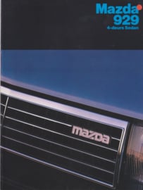 929 Sedan brochure, 18 pages, 12/1981, Dutch language