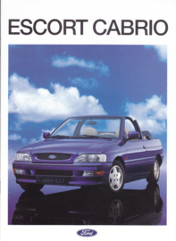 Escort Cabriolet brochure, 16 pages, A4-size, 02/1993, German language