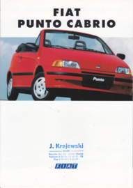 Punto Cabrio brochure, 8 pages (A4), 02/1994, German language