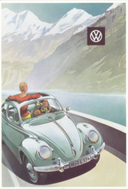 VW Beetle, DIN A6-size, Mayfair Cards of London, English language, # BC 405