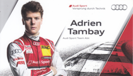 Racing driver Adrien Tambay, postcard 2013 season, English language