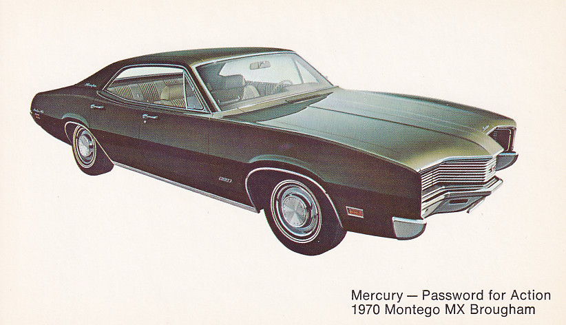 Montego MX Brougham, US postcard, standard size, 1970