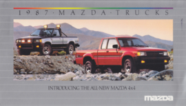 Pick-ups 4x4, 1987, US postcard, oblong card