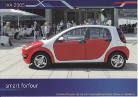 Smart Forfour, A6-size postcard, IAA 2005