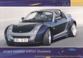 Smart Roadster Edition Bluewave, A6-size postcard, IAA 2003