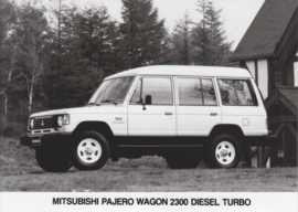 Mitsubishi Pajero Wagon 2300 Diesel Turbo, press photo, Belgium, 1/1986