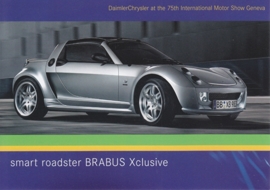 Smart Roadster Brabus Xclusive, A6-size postcard, Geneva 2005