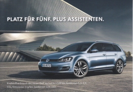 Golf Variant, A6-size postcard, German, 2014