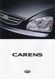Carens brochure, 24 pages + specs. leaflet, c2002, Dutch language