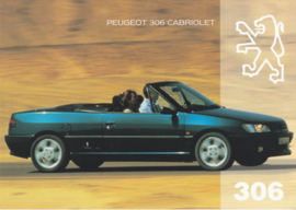 306 Cabriolet folder, 4 pages, 1994, Dutch language