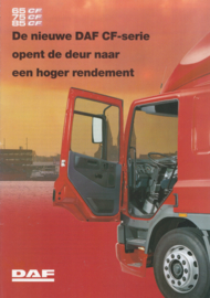DAF CF-series folder, 8 pages, A4-size, 2/1998, Dutch
