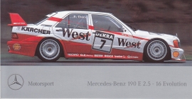 Mercedes-Benz Motorsport 190 E 2.5-16 Evolution, sticker, 8,5 x 15,5 cm