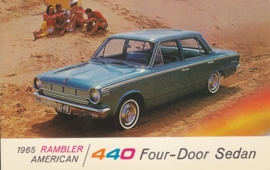 American 440 4-Door Sedan, US postcard, standard size, 1965, # AM65-4046E