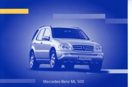 Mercedes-Benz ML 500, A6-size postcard, IAA 2001