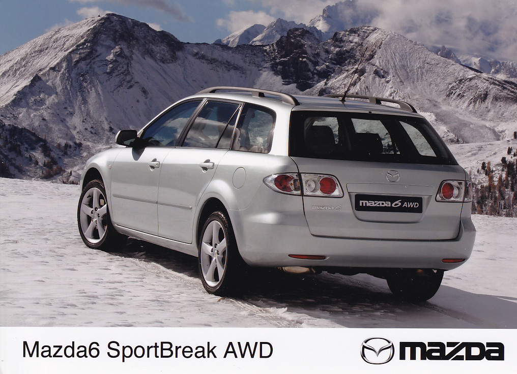 Mazda 6 Sportbreak AWD, press photo, Dutch, 2003