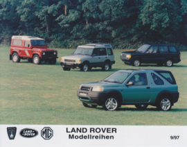 Land Rover all models, press photo, Germany, 9/1997