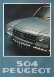 504 Sedan brochure, 20 pages, A4-size, 1978, Dutch language