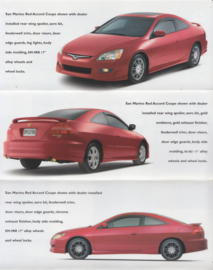 Accord Coupe accessories folder, 8 pages, 1/3rd A4-size, English (US), 2004