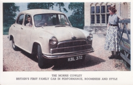 Cowley 4-door Sedan, standard size postcard, UK, early 1960s