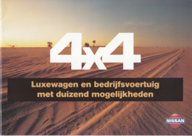 4x4 models & history brochure, 16 pages, 1995, Dutch language