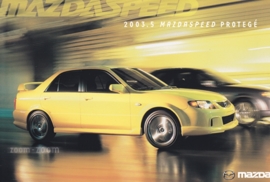 Mazdaspeed Protegé, 2003.5, US postcard, A5-size