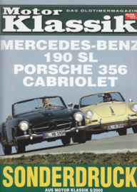 Cabriolet vs. Mercedes-Benz 190 SL reprinted roadtest, 10 pages, 5/2005, German language