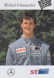 Michael Schumacher - Formula 3 1990 - auto gram postcard, German
