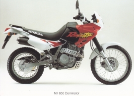 Honda NX Dominator postcard, 18 x 13 cm, no text on reverse, about 1994