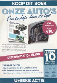 Our Cars book coupon, DIN A6-size, flyer, Dutch issue, 2008