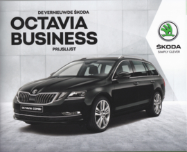 Octavia Business pricelist brochure, 20 pages, Dutch language, 03/2017
