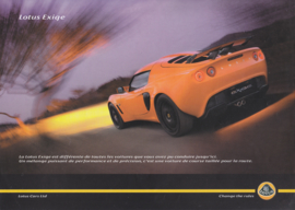 Exige/Exige S Coupe, 2 page leaflet, DIN A4-size, factory-issued, French language