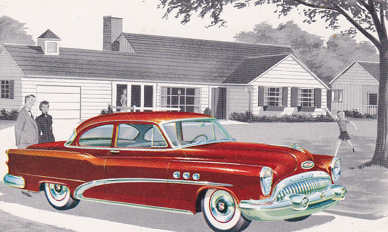 Special Sedan 48D, US postcard, standard size, 1953, # NB-5310