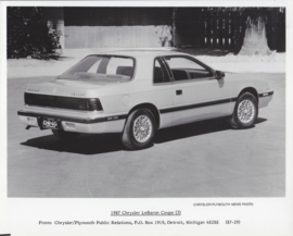 Chrysler LeBaron Coupe, large photo,  USA, 1987, # 87-29