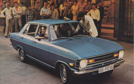 Kadett Deluxe 4-Door Sedan postcard, 1971, USA, English language