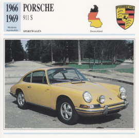 Porsche 911 S card, German language, D6 067 03-16