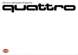 quattro Program brochure, 28 pages, 03/1985, German language
