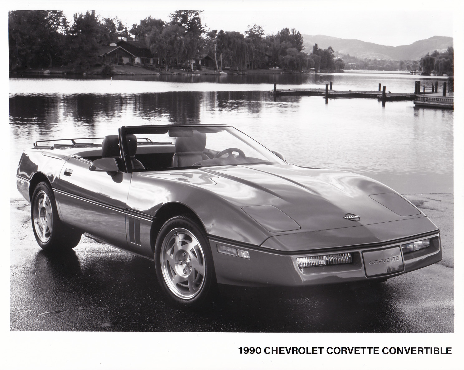 Chevrolet Corvette Convertible - large press photo - USA - 1990