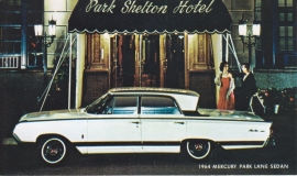 Park Lane Sedan, US postcard, standard size, 1964