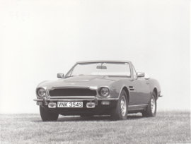 Aston Martin V8 Volante Convertible, press photo, UK, 1977