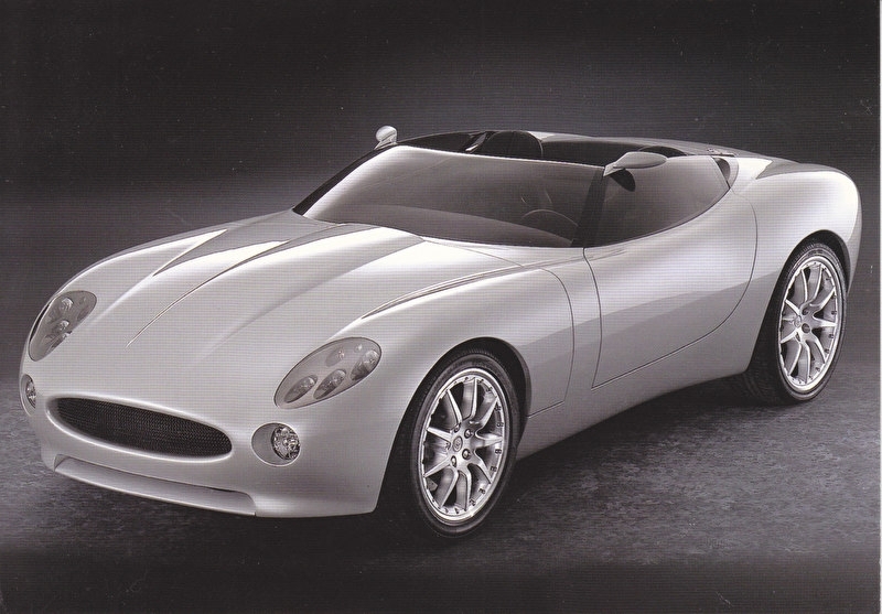 F-Type concept, large postcard, 16 x 11 cm, Detroit motorshow 2000