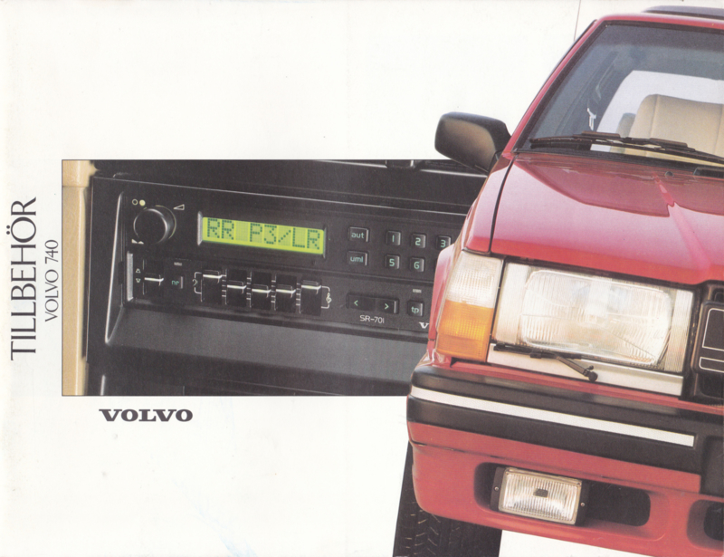740 Sedan Wagon Accessories brochure 36 pages 1988 Swedish